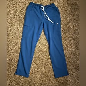 Figs High Waisted Yola Skinny Scrub Pants Medium Royal Blue
